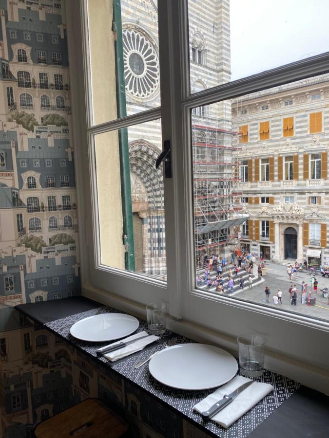 New Apartament In Front Of Genoa Cathedral Bagian luar foto