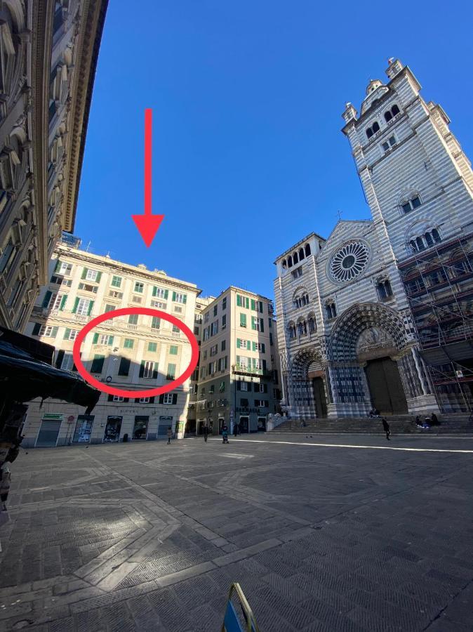 New Apartament In Front Of Genoa Cathedral Bagian luar foto